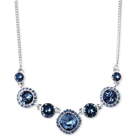 givenchy blue silver necklace